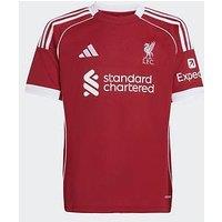 Adidas Personalised Liverpool Junior 25/26 Home Stadium Replica Shirt - Red