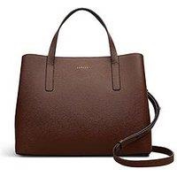 Radley Dukes Place Texture Medium Ziptop Grab Bag - Brown