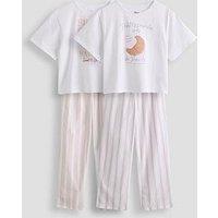 The Very Collection 2 Pack Brunch Club Girls Pyjama