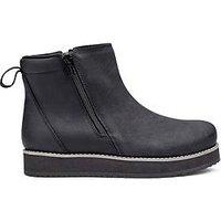 Hotter Carina Flatform Ankle Boot - Black