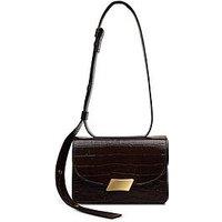 Radley The Belsize Faux Croc Small Flapover Shoulder Bag - Brown
