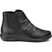 Hotter Astley Wide Fit Leather Boot - Black