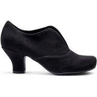 Hotter Waltz Suede Boot - Black