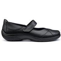 Hotter Hope Extra Wide Strap Shoe - Black