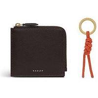 Radley Chilworth Street Medium Boxed Purse And Keyring - Orange/Brown