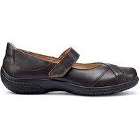 Hotter Hope Wide Fit Mary Jane Shoe - Chocolate