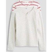 The Very Collection Girls Rib 2 Pack Long Sleeve Half Button Up Tops - Multi