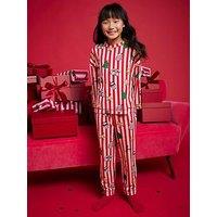 River Island Mini Girls Nephthys Family Christmas Pyjamas - Red