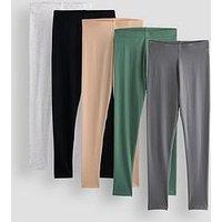 The Very Collection Girls 5 Pack Leggings - Multi