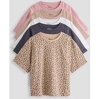 The Very Collection Girls 5 Pack T-Shirts - Multi