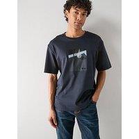 Boss Ts_Join Relaxed Fit Graphic T-Shirt - Dark Blue