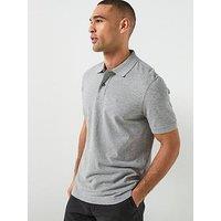 Boss Pallas Short Sleeve Polo - Grey