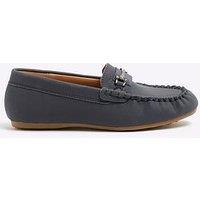 River Island Older Boys Loafers - Navy