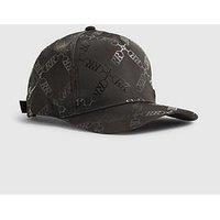 River Island Older Boys Monogram Cap - Black