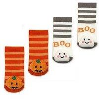 Totes 2Pk Babies Halloween Rattle Socks