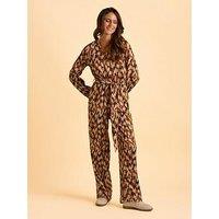 Brakeburn Selenna Jumpsuit - Brown