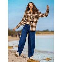 Brakeburn Elowen Shacket - Brown