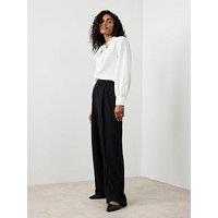 Mint Velvet Wide Mensy Trouser - Black