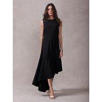 Mint Velvet Asymmetric Hem Dress - Black