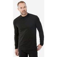 Decathlon Men'S Thermal Ski Base Layer Top Bl 500 - Black