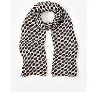 Mint Velvet Lips Print Lightweight Scarf - Blue