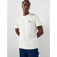 Lee Relaxed Graphic Print T-Shirt - Off White