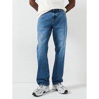Lee Haden 5 Pocket Relaxed Straight Jeans - Blue