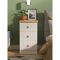Swift Harrogate 3 Drawer Ready Assembled Bedside Table