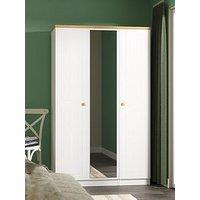 Swift Harrogate Ready Assembled Triple Wardrobe With Mirror