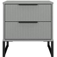 Swift Fara 2 Drawer Ready Assembled Bedside Table