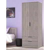 Swift Emerson Ready Assembled 2 Door Wardrobe With 2 Drawers