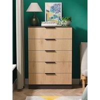 Swift Lane Ready Assembled 5 Drawer Chest