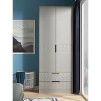 Swift Zayn Ready Assembled Double Wardrobe With 2 Drawers