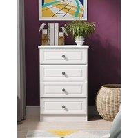 Swift Teddy Kids 4 Drawer Ready Assembled Midi Chest