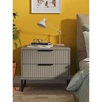 Swift Fara Ready Assembled 2 Drawer Wide Side Table