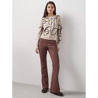 The Very Collection Suede Look Flares - Brown