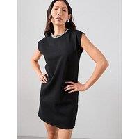 The Very Collection Embellished High Neck Shift Dress - Black