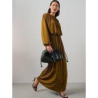 The Very Collection Volume Maxi Skirt Co-Ord - Green