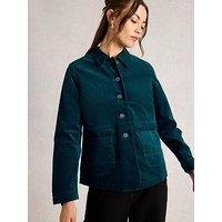 White Stuff Carrie Velvet Jacket - Green