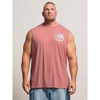 Badrhino Blue Muscle Vest - Pink