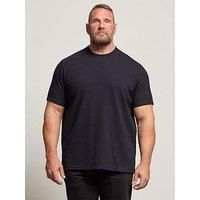 Badrhino Ottoman Textured T-Shirt - Navy
