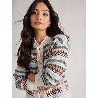 White Stuff Georgina Fairisle Cardigan - Multi
