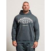 Badrhino Worldwide Graphic Hoodie - Blue