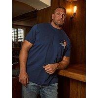 Badrhino Japanese Landscape T-Shirt - Navy