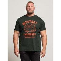 Badrhino Ebony Scooby Doo Graphic T-Shirt - Dark Grey