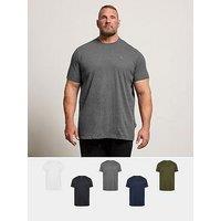 Badrhino 5 Pack Longline T-Shirts - Multi