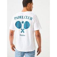 Jack & Jones Padel Club Back Graphic T-Shirt - White