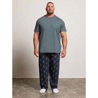 Badrhino Navy Stag Pyjama Set - Blue