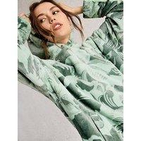 White Stuff Clover Snuggle Hoodie - Green