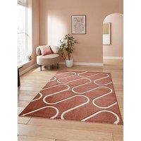 Catherine Lansfield Linear Curve Terracotta